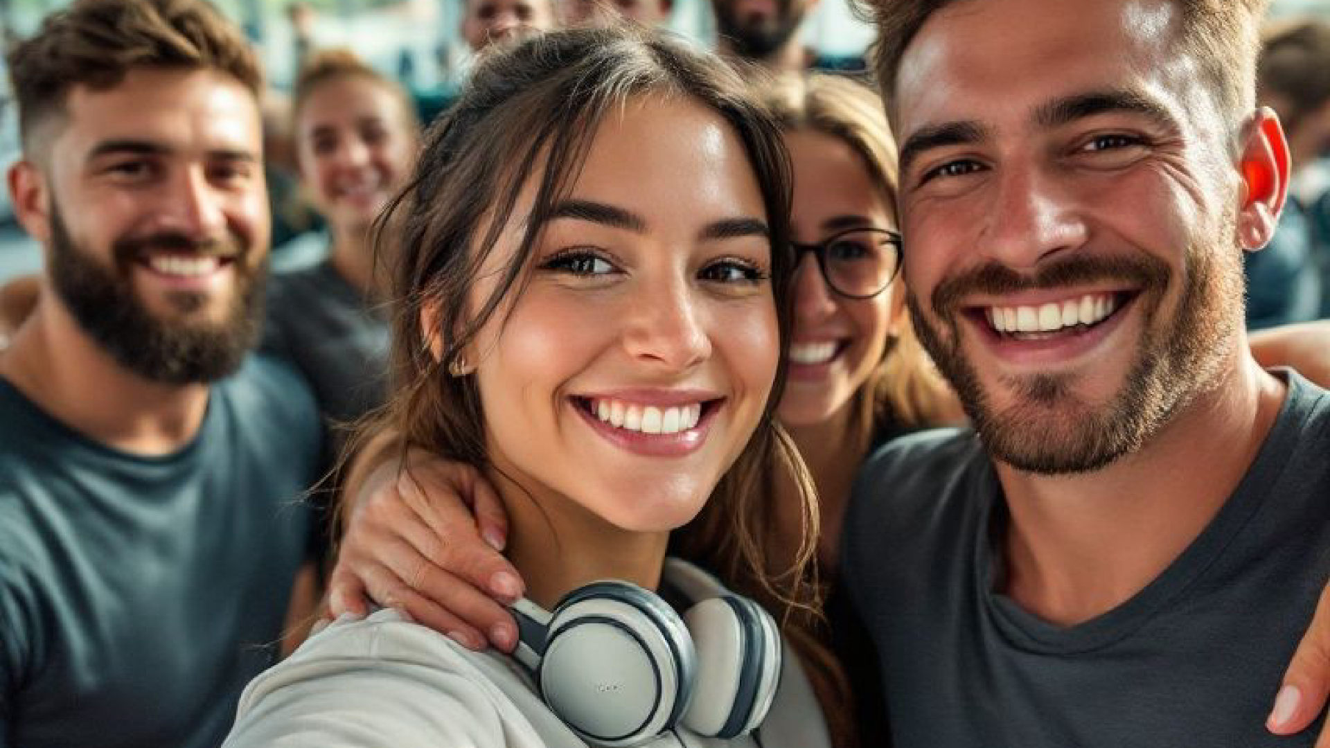 Grupo de usuarios de un gimnasio asociado a WellNets